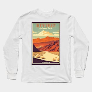 Death Valley National Park Vintage Travel  Poster Long Sleeve T-Shirt